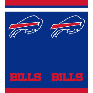 Bulk Pack of 2 Buffalo Bills Plastic Table Cover, 54" X 102"