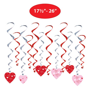 Valentine's Day Heart Whirls (24/Package)