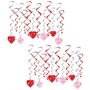 Valentine's Day Heart Whirls - Bulk/144 Whirls