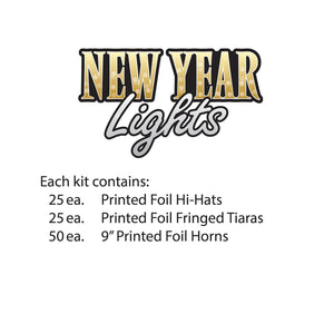 New Year Lights Party Kit for 50 People