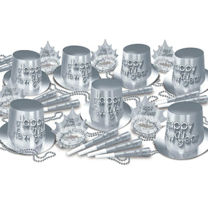 Silver New Year Party Kit for 50