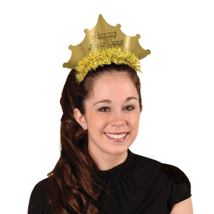 Beistle Golden New Year Tiaras (Case of 50)