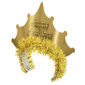 Beistle Golden New Year Tiaras (Case of 50)