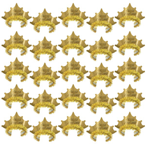 Beistle Golden New Year Tiaras (Case of 50)