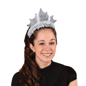 Beistle Silver New Year Tiaras (Case of 50)