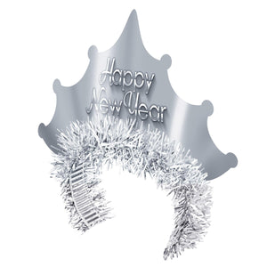 Beistle Silver New Year Tiaras (Case of 50)