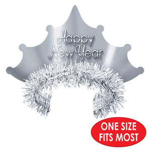 Beistle Silver New Year Tiaras (Case of 50)