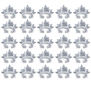 Beistle Silver New Year Tiaras (Case of 50)