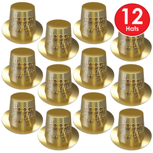 Beistle Golden New Year Hi-Hat (Case of 25)