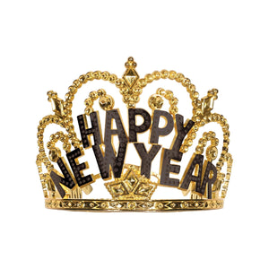 Plastic Happy New Year Tiara - Bulk 12 Pack