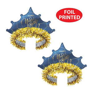 Beistle Bulk Midnight Blue New Year Tiara - 50 Pack