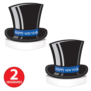 Beistle Happy New Year Top Hat Headband