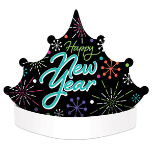 Happy New Year Tiara Headband - Bulk 12 Pack