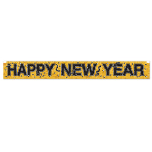 Metallic Happy New Year Fringe Banner`) - Bulk 12 Pack