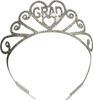 Beistle Bulk Glittered Metal Grad Graduation Party Tiara - 6 Pack