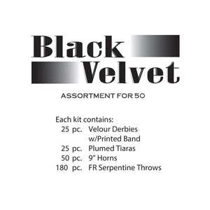 Black Velvet New Year's Eve Party Kit