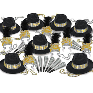 Platinum Gold New Year's Eve Party Kit for 50 People