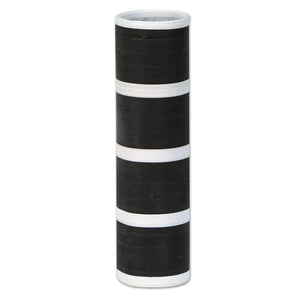 New Year's Eve FR Serpentine Throws- black/white - Bulk/50 Rolls of 18 Throws