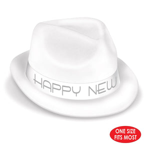 Chairman White Hat, party supplies, decorations, The Beistle Company, New Years, Bulk, Holiday Party Supplies, Discount New Years Eve 2017 Party Supplies, 2017 New Year's Eve Stuff to Wear, New Year's Eve Hats and Tiaras