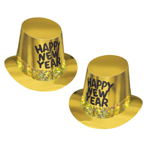 Gold Rush New Years Party Hi-Hat - Bulk 25 Pack