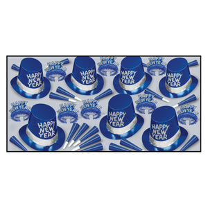 Blue Ice New Year's Eve Party Kit for 50 People