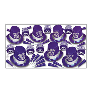 Purple Passion New Year's Eve Party Kit for 50 People