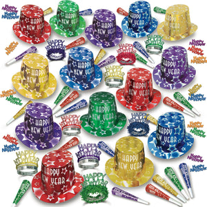 Bulk Multi-Color Jumbo Happy New Year Confetti (12 Pkgs Per Case) by Beistle