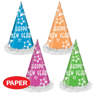 Beistle Happy New Year Party Hats (25 per Box)