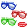 Beistle Bulk Happy New Year LED Shutter Glasses - 12 Pack