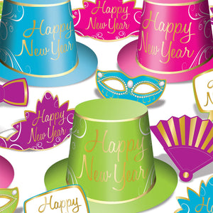 Beistle Simply Paper New Year Assortment for 50