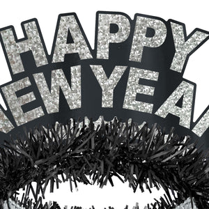 Black & Silver Happy New Year Regal Tiara