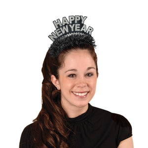 Black & Silver Happy New Year Regal Tiara