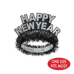 Black & Silver Happy New Year Regal Tiara