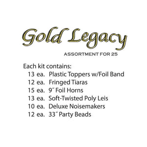 Gold Legacy New Year's Eve Party Kit