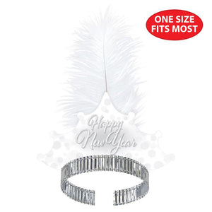 Beistle Bulk Whiteout New Year Tiara - 50 Pack