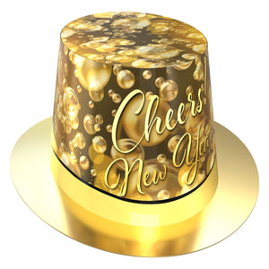 Champagne New Year Hi-Hat - Bulk 25 Pack