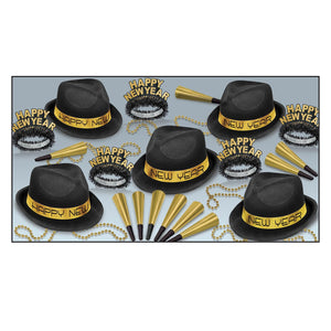 New Year's Eve Chairman Gold Party Kit for 10