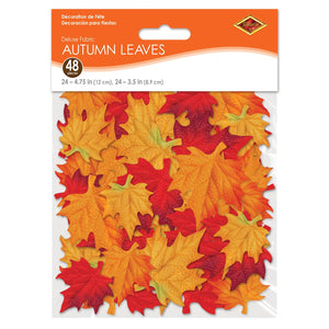 Beistle Deluxe Fabric Autumn Leaves (Case of 576)