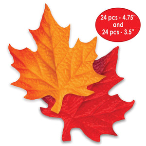 Beistle Deluxe Fabric Autumn Leaves (Case of 576)