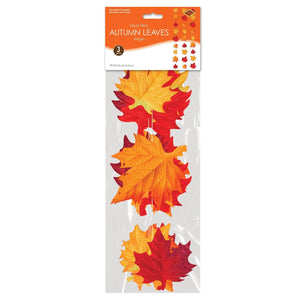 Beistle Deluxe Fabric Autumn Leaves Stringers (Case of 36)