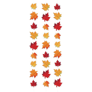 Thanksgiving Deluxe Fabric Autumn Leaves Stringers - Bulk/36 Stringers