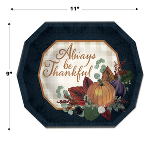 Beistle Fall Thanksgiving Dinner Plates (Case of 96)