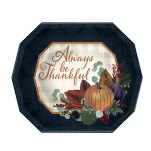 Fall Thanksgiving Dinner Plates - Bulk 96 Pack