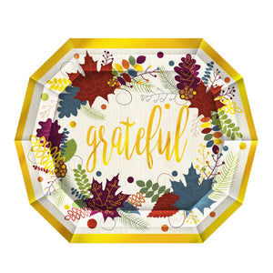 Friendsgiving Paper Plates 7.5 inch - Bulk 96 Pack