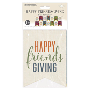 Beistle Foil Happy Friendsgiving Streamer (Case of 12)