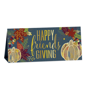 3-D Foil Happy Friendsgiving Centerpiece - Bulk 12 Pack