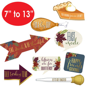 Beistle Foil Friendsgiving Photo Fun Signs (Case of 84)