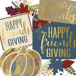 Beistle Foil Friendsgiving Cutouts (Case of 72)