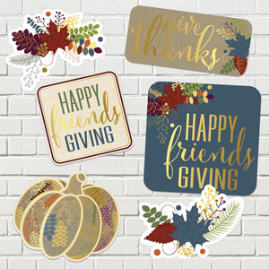 Beistle Foil Friendsgiving Cutouts (Case of 72)