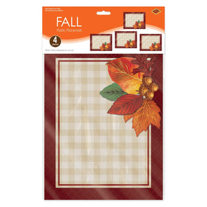 Beistle Plastic Fall Placemats